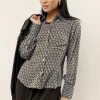 CALISTA Yara Printed Button Down New Arrivals