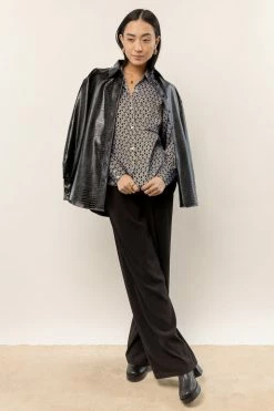 CALISTA Yara Printed Button Down New Arrivals