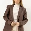 LISTICLE Adella Blazer In Brown New Arrivals