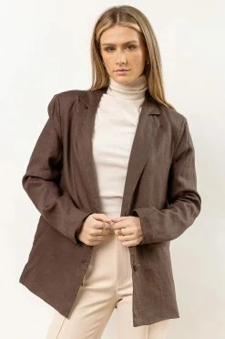 LISTICLE Adella Blazer In Brown New Arrivals