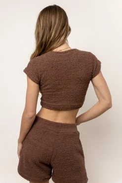 KIMBERLY C Aida Cozy Top In Brown
