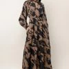 CALISTA New Arrivals Alva Printed Maxi Dress In Navy