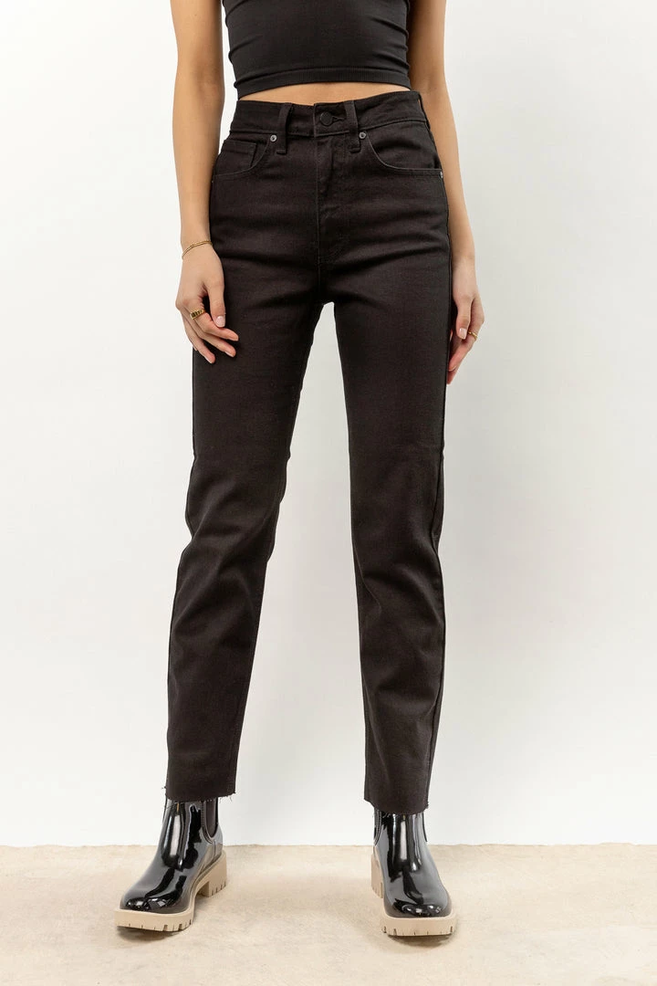 Brand new π JUST BLACK DENIM Amara Straight Leg π Jeans In Black π 4 JUST BLACK DENIM Amara Straight Leg Jeans In Black