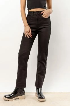 JUST BLACK DENIM Amara Straight Leg Jeans In Black