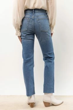 JUST BLACK DENIM New Arrivals Amara Straight Leg Jeans In Medium Wash