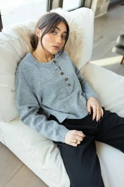 VERY J Amelia Sweater In Grey