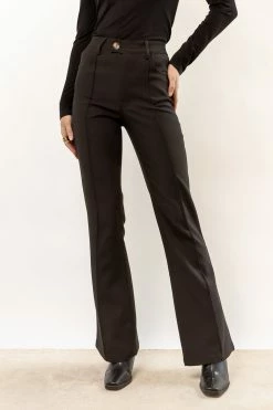 AARON & AMBER Anslee Wide Leg Pants In Black New Arrivals