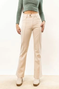 AARON & AMBER Anslee Wide Leg Pants In Cream New Arrivals