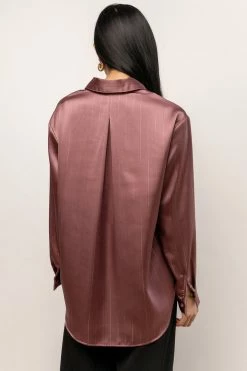 LUMIERE New Arrivals Apollo Button Up In Mauve