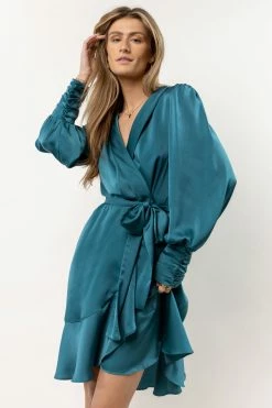 ZOE + CLAIRE New Arrivals Ariella Satin Mini Dress