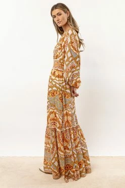Flying Tomato Astoria Printed Maxi Dress