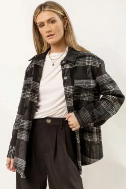 QIZHEN New Arrivals Baylee Plaid Shacket