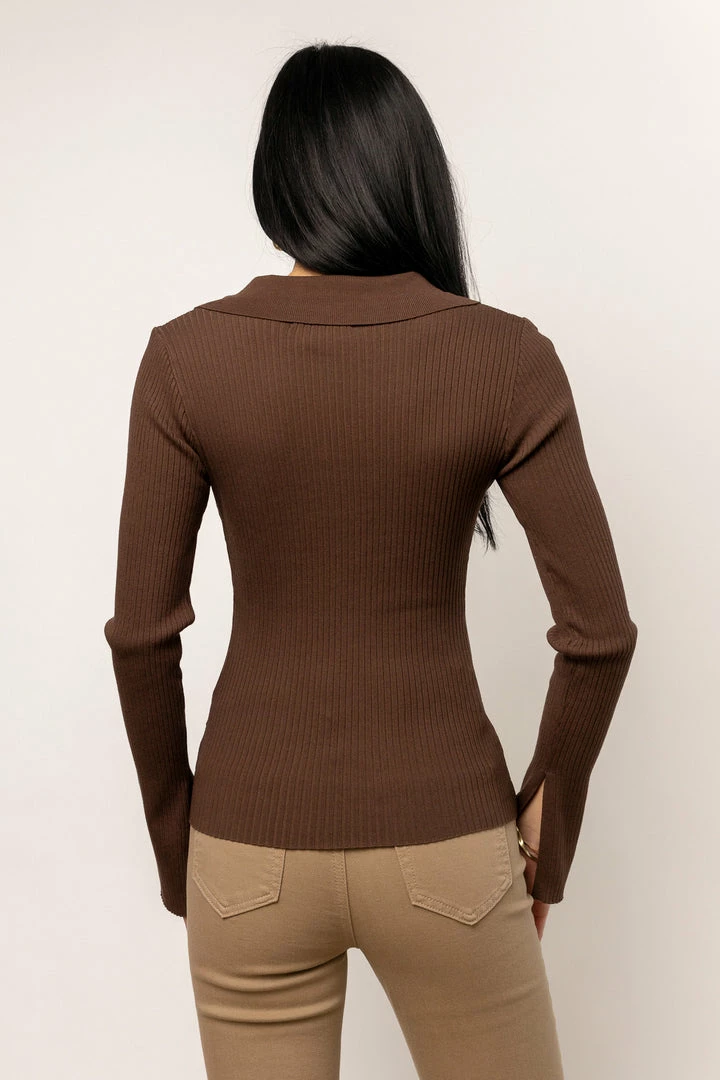 Discount ๐ EMORY PARK Brandi Front Tie Top In Brown New Arrivals โ๏ธ 4 EMORY PARK Brandi Front Tie Top In Brown New Arrivals