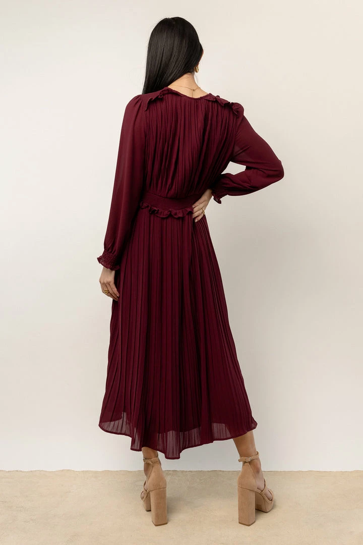 Buy π€© DRESS FORUM Britt Midi π Dress In Oxblood New Arrivals β 2 DRESS FORUM Britt Midi Dress In Oxblood New Arrivals