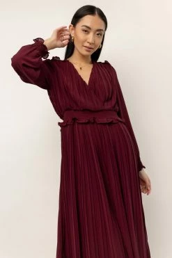 Buy π€© DRESS FORUM Britt Midi π Dress In Oxblood New Arrivals β 5 DRESS FORUM Britt Midi Dress In Oxblood New Arrivals