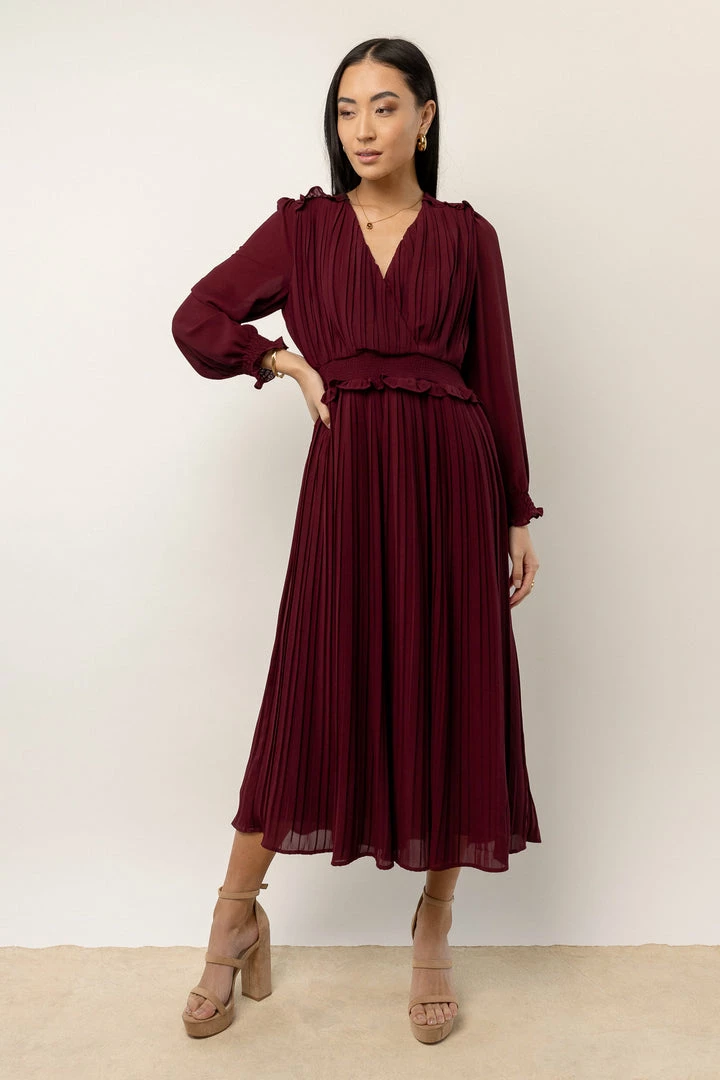 Buy π€© DRESS FORUM Britt Midi π Dress In Oxblood New Arrivals β 1 DRESS FORUM Britt Midi Dress In Oxblood New Arrivals