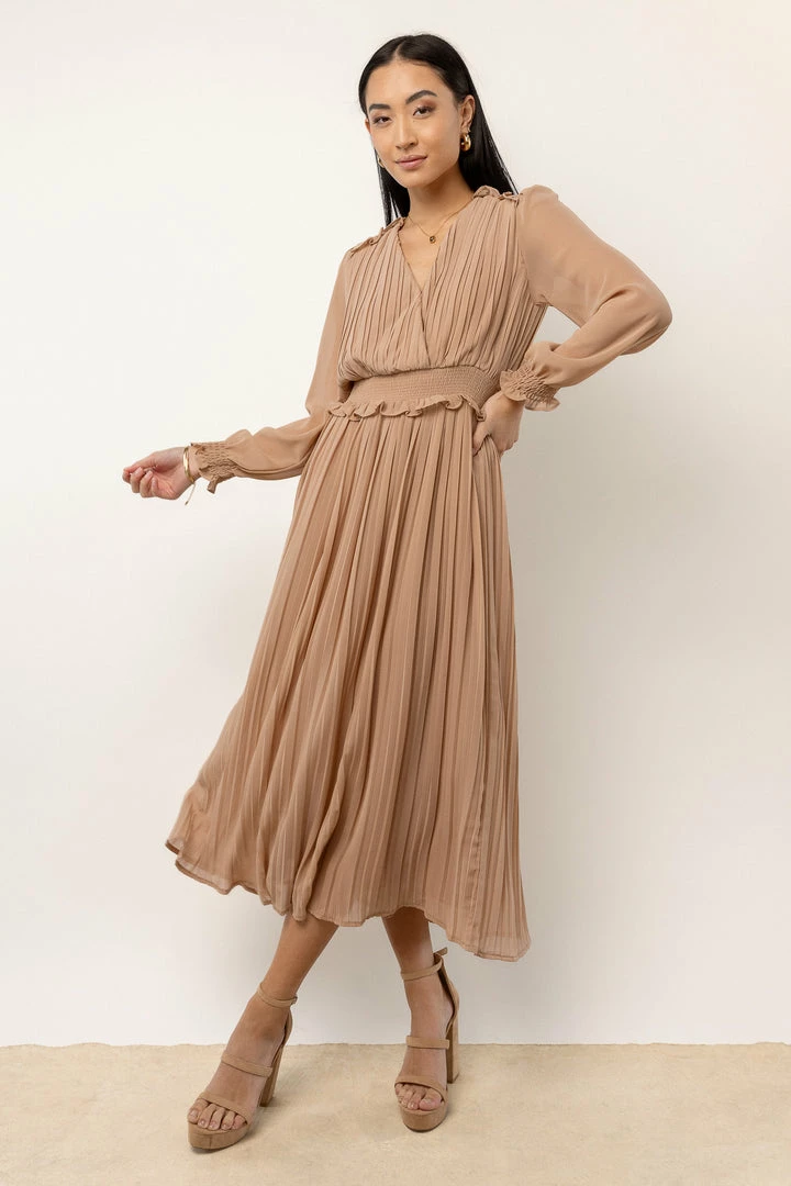 New β DRESS FORUM New Arrivals Britt Midi π Dress In Tan π 1 DRESS FORUM New Arrivals Britt Midi Dress In Tan