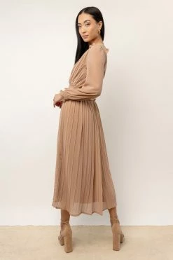 New β DRESS FORUM New Arrivals Britt Midi π Dress In Tan π 9 DRESS FORUM New Arrivals Britt Midi Dress In Tan