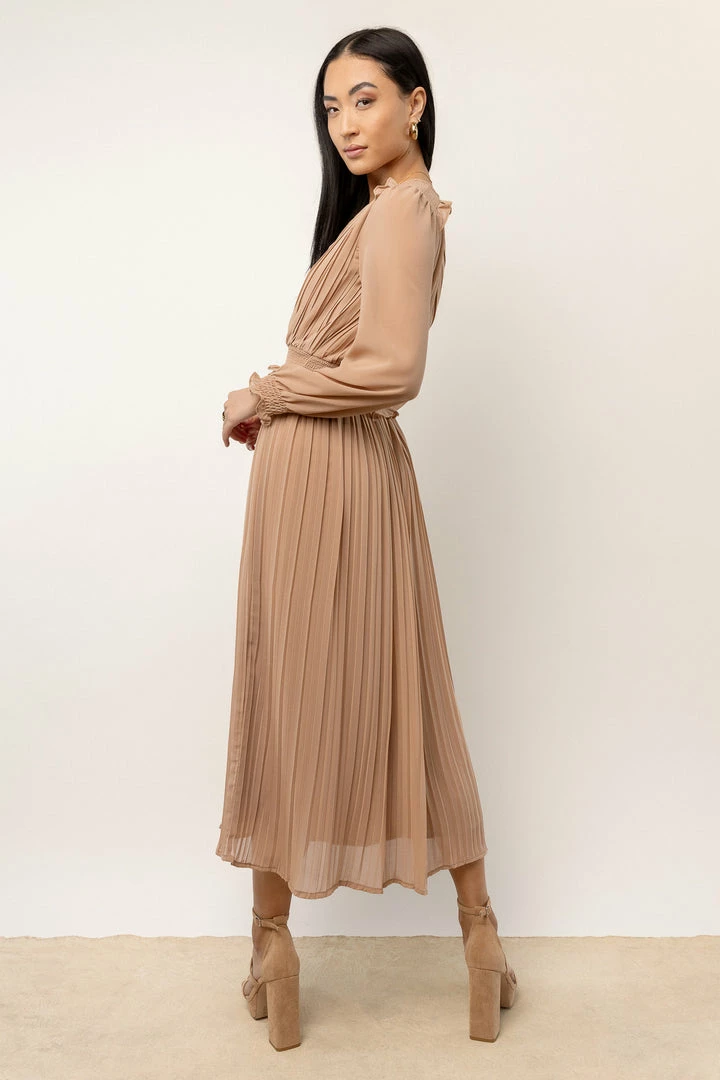 New β DRESS FORUM New Arrivals Britt Midi π Dress In Tan π 5 DRESS FORUM New Arrivals Britt Midi Dress In Tan