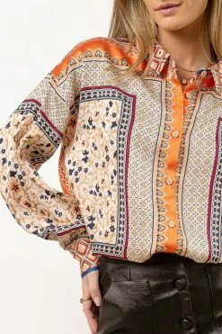 FATE INC New Arrivals Daija Button Down Blouse