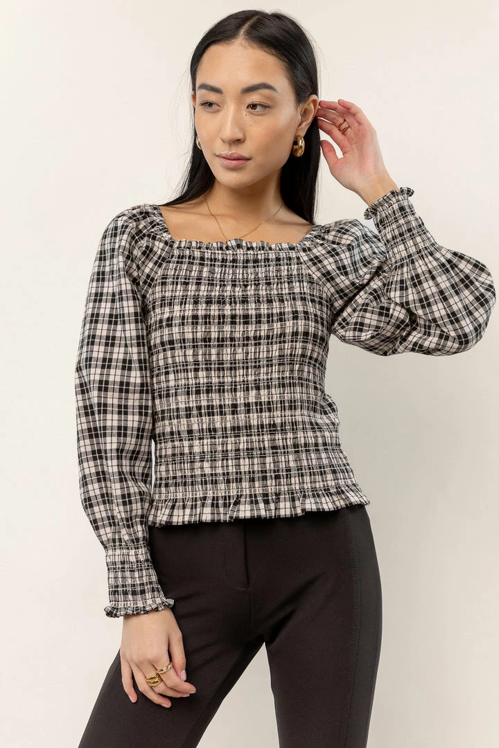 Budget π₯° SINA Devin Plaid Top In Cream β¨ 1 SINA Devin Plaid Top In Cream