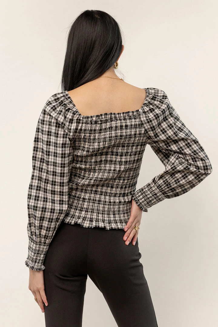 Budget π₯° SINA Devin Plaid Top In Cream β¨ 2 SINA Devin Plaid Top In Cream