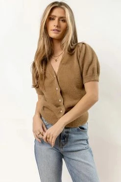 SINA New Arrivals Emerson Sweater In Taupe