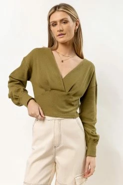 Mustard Seed New Arrivals Equinox Sweater In Green