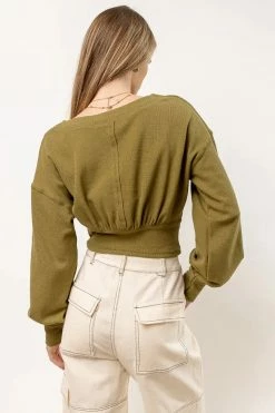 Mustard Seed New Arrivals Equinox Sweater In Green