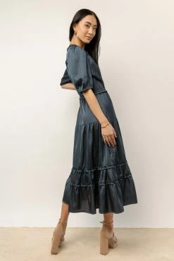 CALISTA Erika Midi Dress In Teal