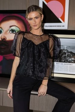 LALAVON Faye Sheer Top