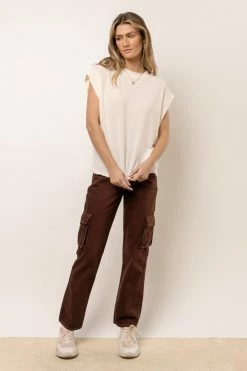 DENIM ONE Freya Straight Leg Cargo Pants New Arrivals