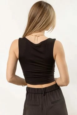 FINAL TOUCH COLLECTION Gretel Tank In Black New Arrivals
