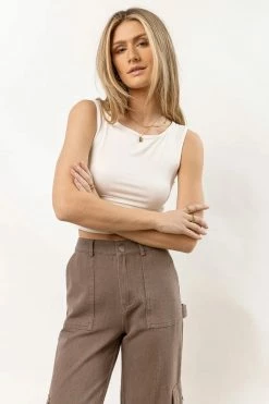 FINAL TOUCH COLLECTION Gretel Tank In Ivory