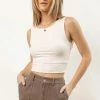 FINAL TOUCH COLLECTION Gretel Tank In Ivory