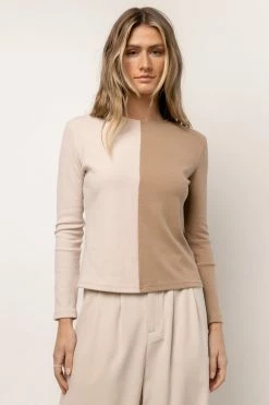 THINGS BETWEEN Haisley Color Block Top