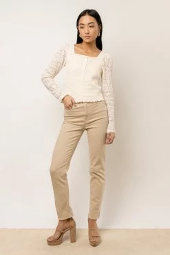 DENIM ONE Olivia Straight Leg Pants New Arrivals