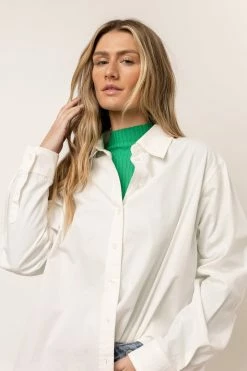 TIMING INC Jackie Mock Neck In Green