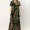 RICARICA Jada Floral Maxi Dress In Green