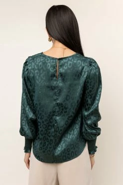 CALISTA Janne Blouse In Emerald