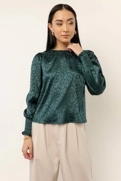 CALISTA Janne Blouse In Emerald