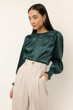CALISTA Janne Blouse In Emerald