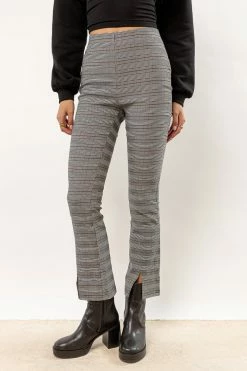 BAEVELY Jeffery Plaid Pants In Black - FINAL SALE