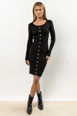 CALISTA Joi Ribbed Mini Dress