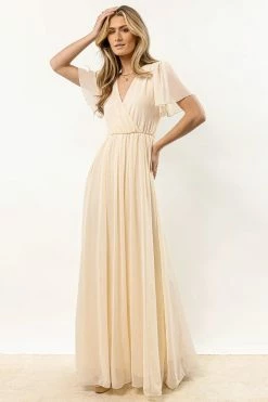 RICARICA Josie Maxi Dress In Cream