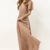 RICARICA Josie Maxi Dress In Taupe
