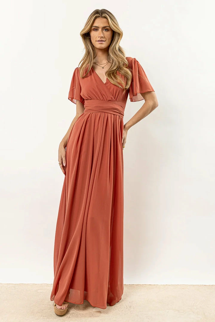 Deals β€οΈ RICARICA New Arrivals Josie Maxi π Dress In Terracotta π₯° 1 RICARICA New Arrivals Josie Maxi Dress In Terracotta