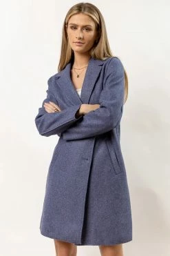 New Arrivals Vero Moda Joslyn Coat In Navy