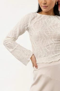 LE LIS Kehlani Mesh Top Tops