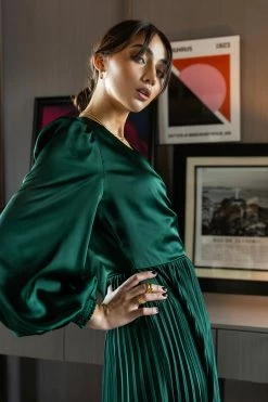 Flying Tomato Kelsey Satin Dress